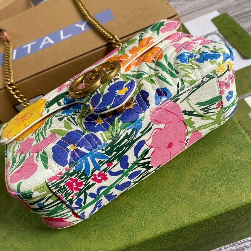 Gucci Ken Scott Print GG Marmont Mini Shoulder Bag 446744