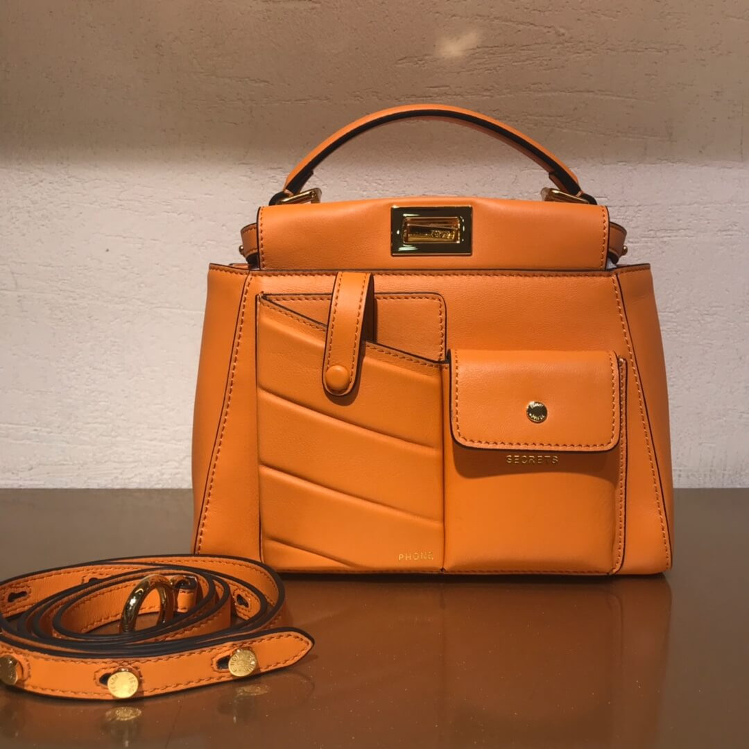 Fendi Peekaboo Iconic Mini Leather Bag 8BN311