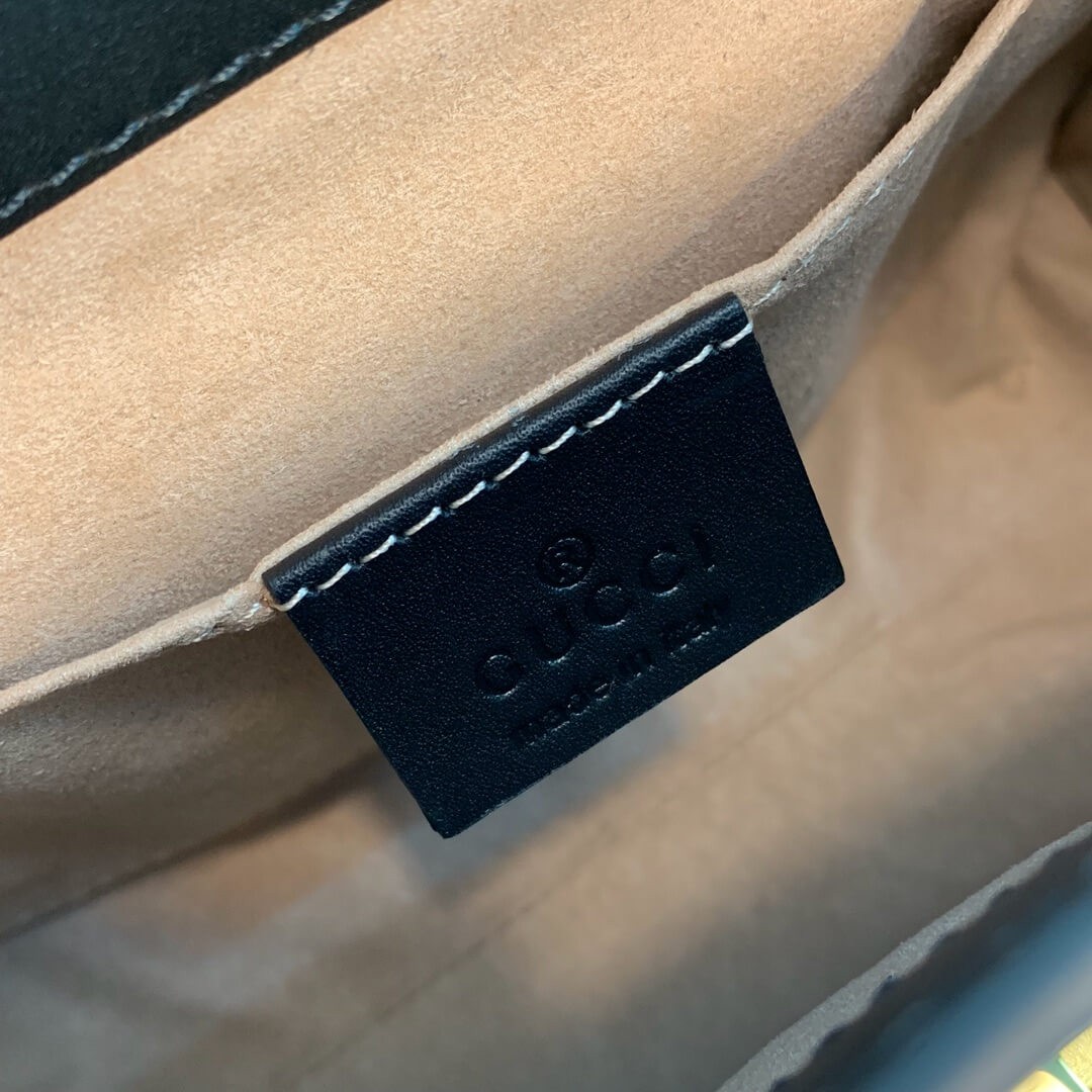 Gucci Padlock Small GG Bees Shoulder Bag 498156