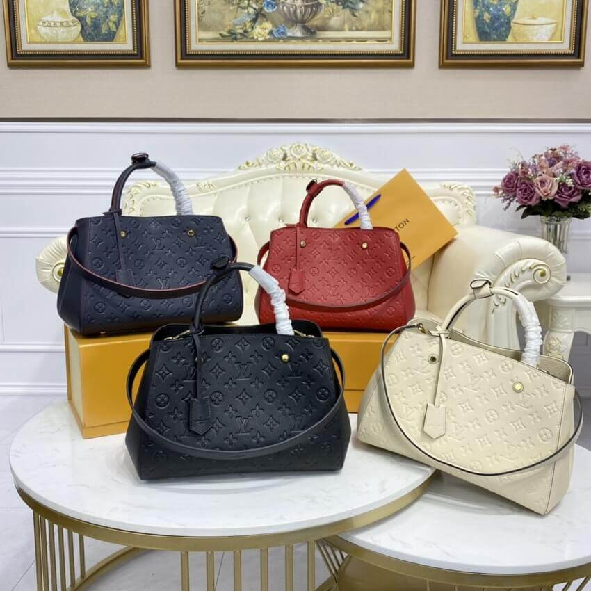 Louis Vuitton Monogram Empreinte Leather Montaigne MM M41048