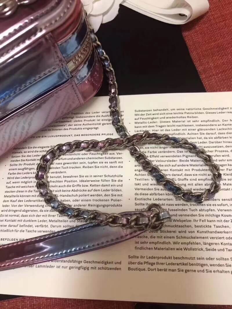 Chanel Vanity Case In Multicolour PVC A93343 Pink