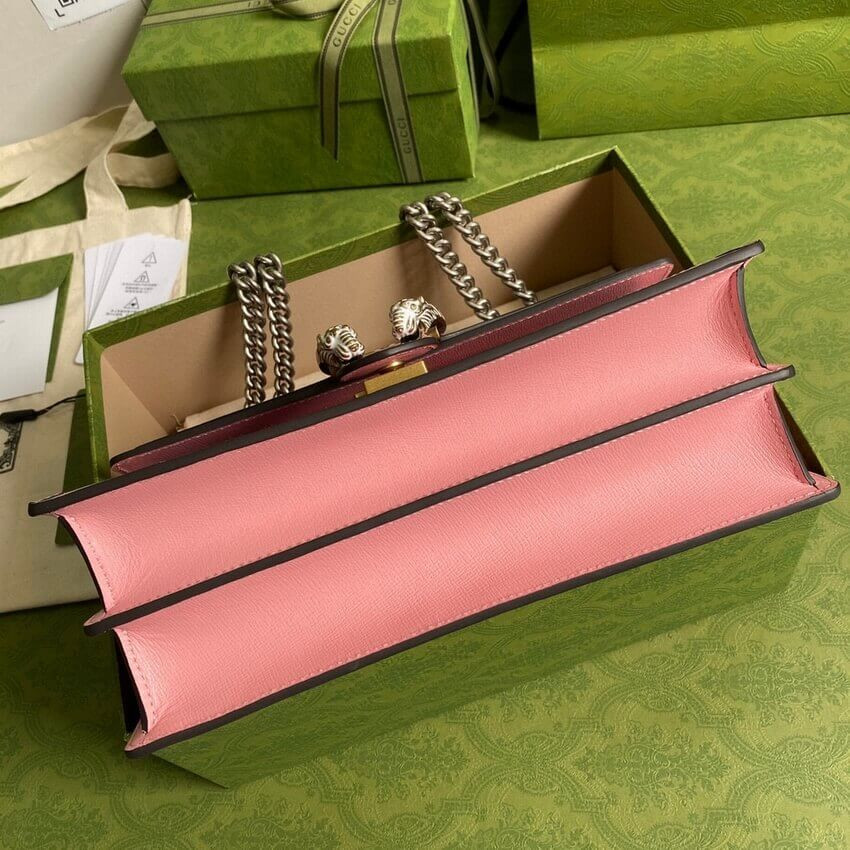 Gucci Dionysus Small Shoulder Bag 400249 Red and Pink Leather