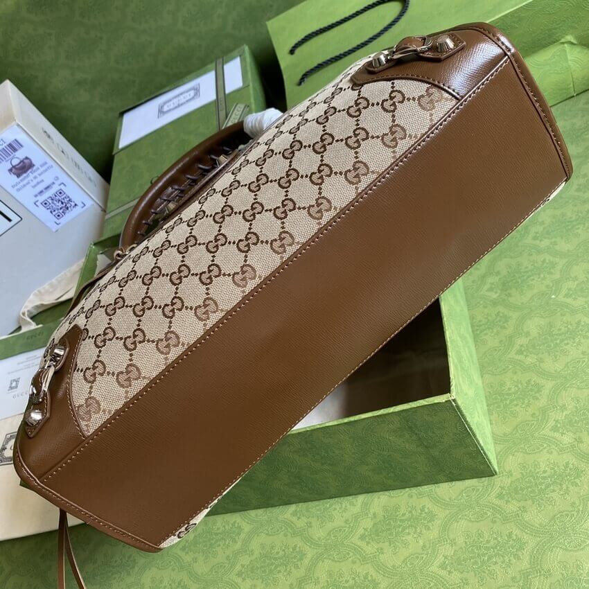 Gucci x Balenciaga GG Canvas City Bag 38cm 658597