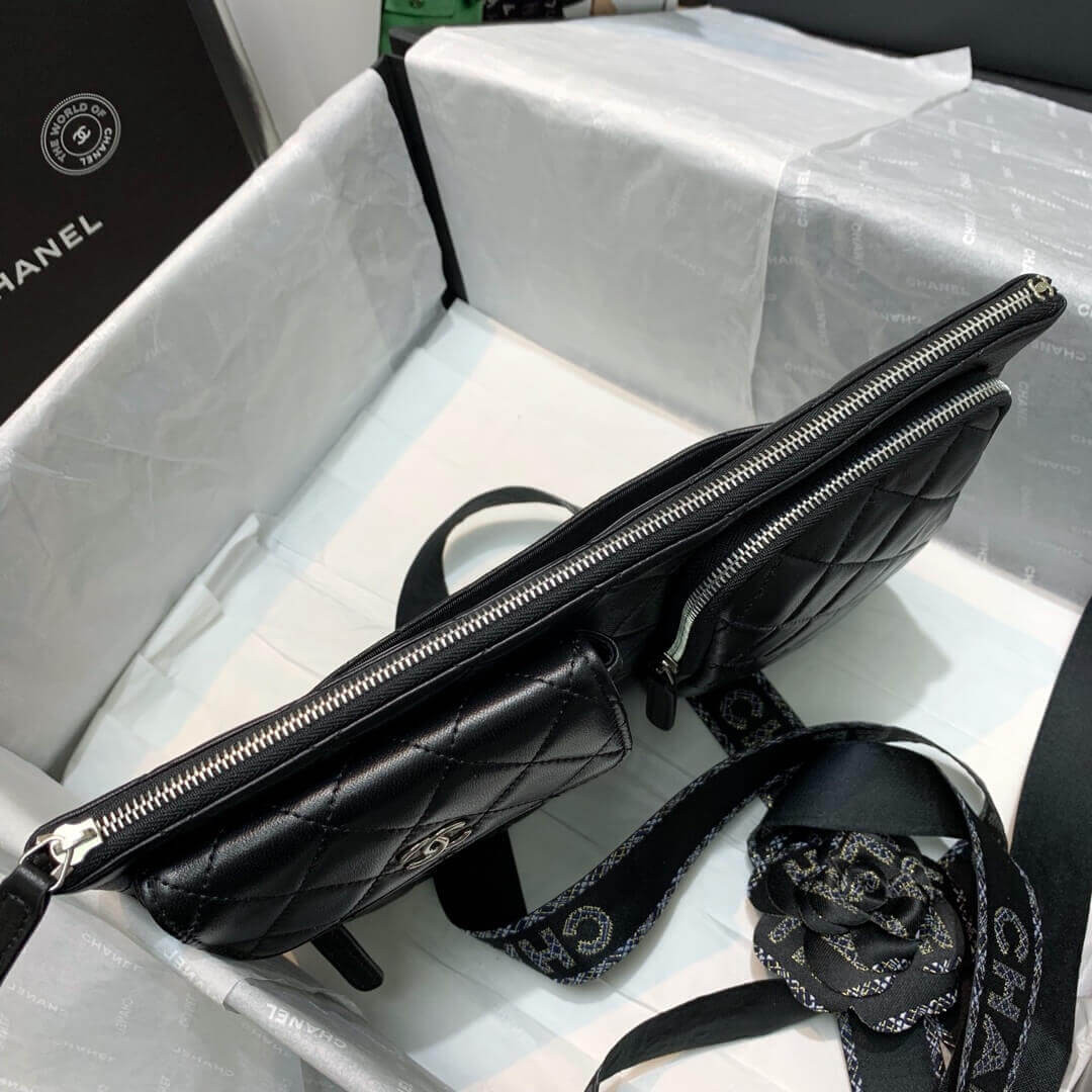 Chanel Lambskin Cases with Accessories AP1054 Black