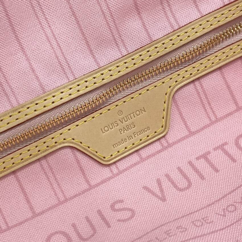 Louis Vuitton Damier Azur Neverfull PM N41362 Pink