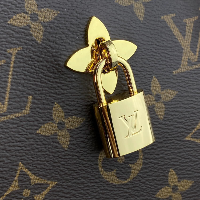 Louis Vuitton Monogram Canvas Flower Tote M43553 Red