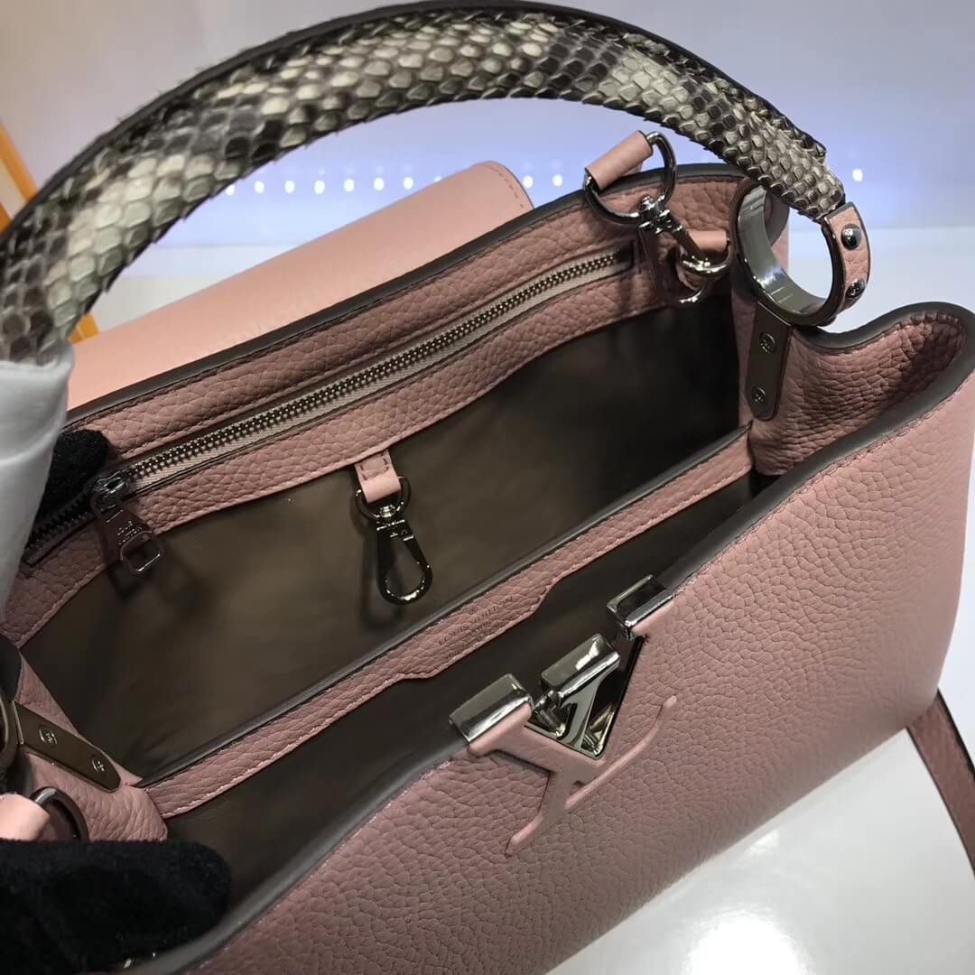 Louis Vuitton Taurillon Leather And Python Capucines BB N92039