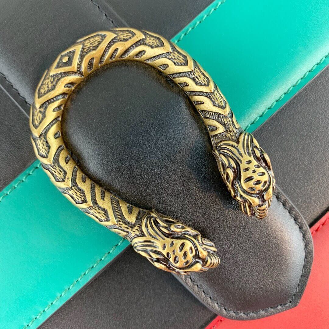 Gucci Dionysus Medium Top Handle Bag 448075 Blue/Green/Red