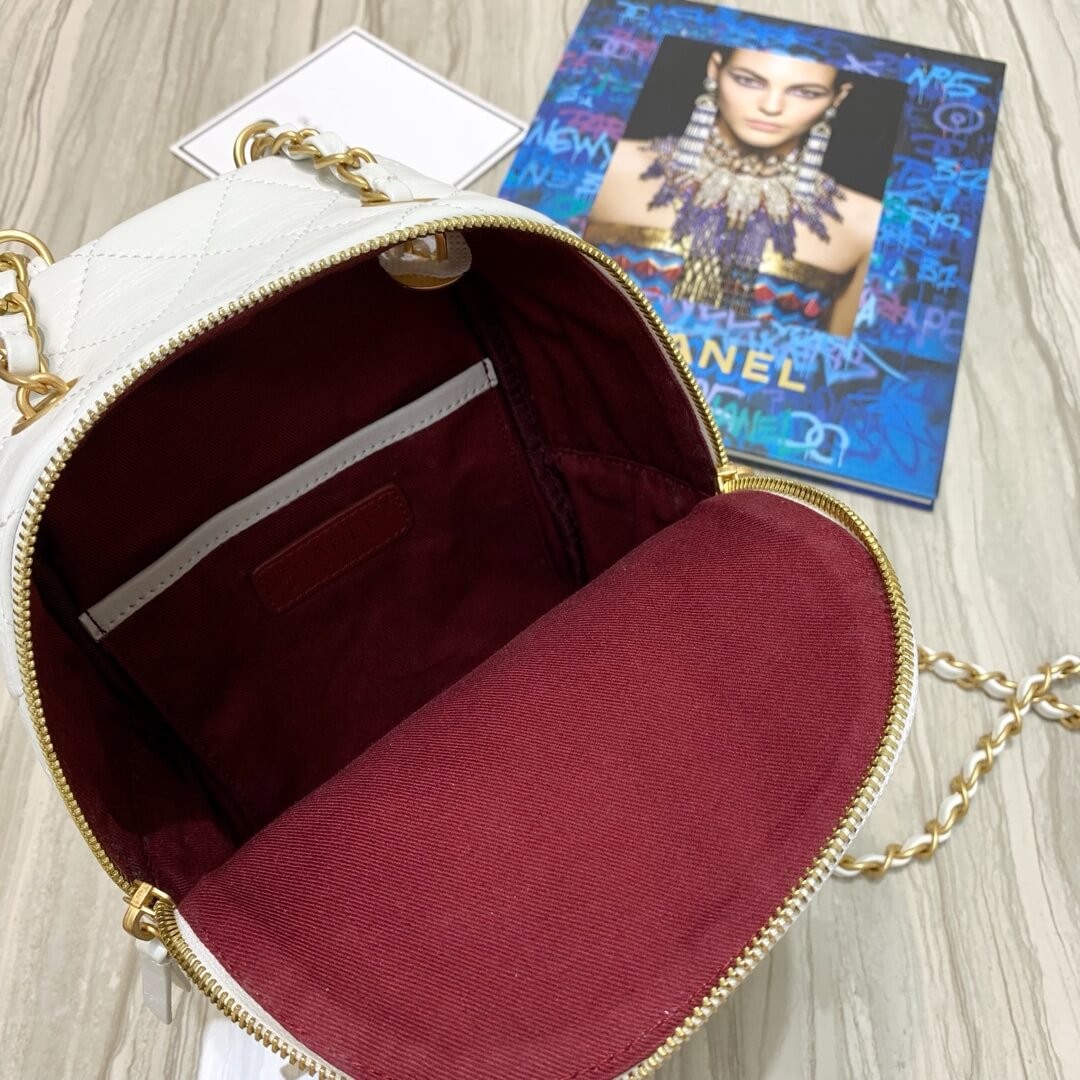 Chanel Waxy Calfskin CC Day Backpack Bag AS8866