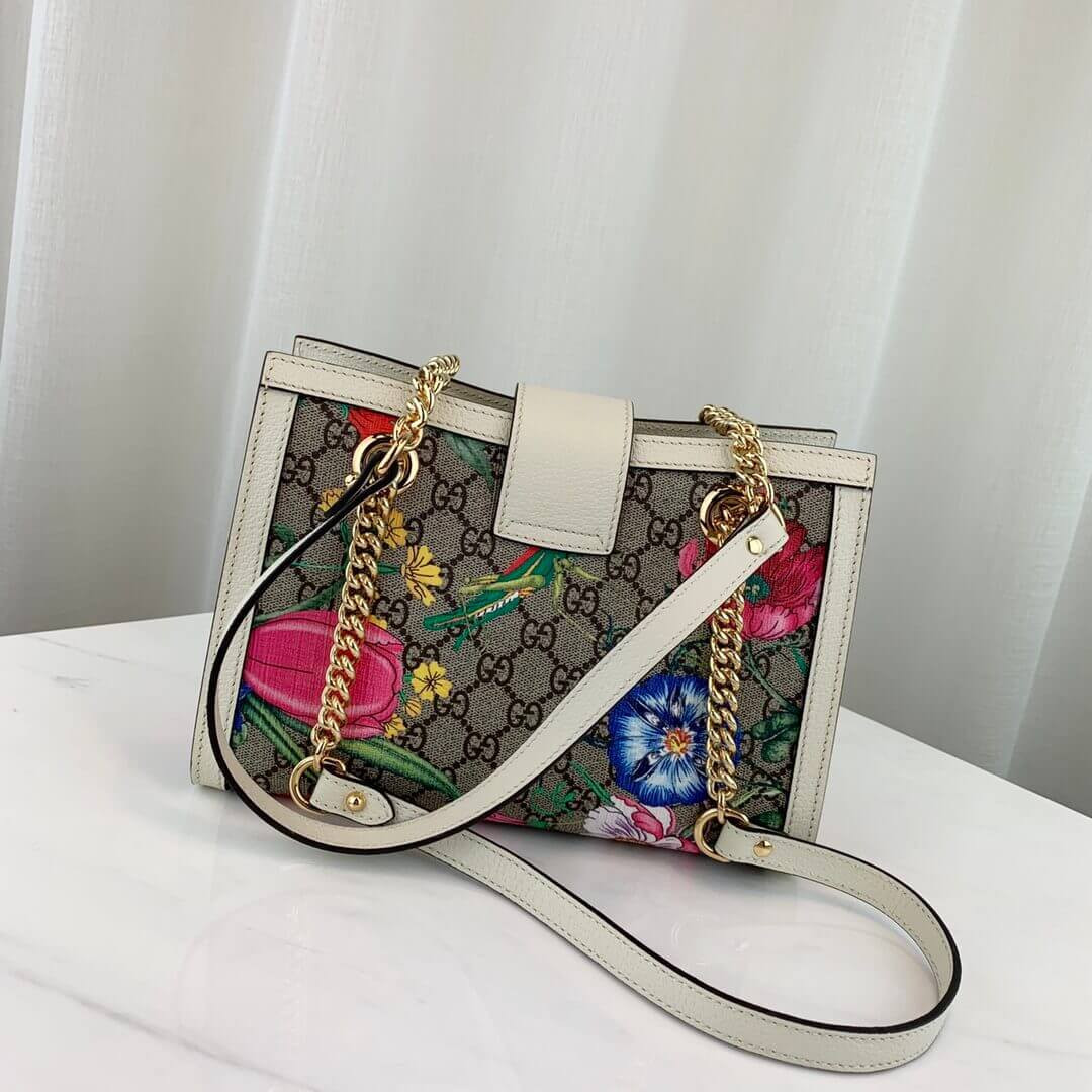 Gucci Padlock GG Flora Small Shoulder Bag 498156