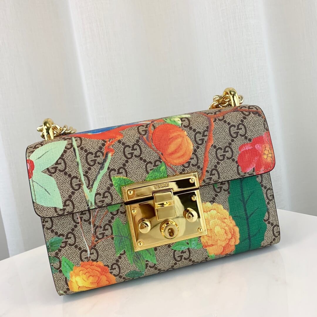 Gucci Padlock Small Gucci Tian Shoulder Bag 409487