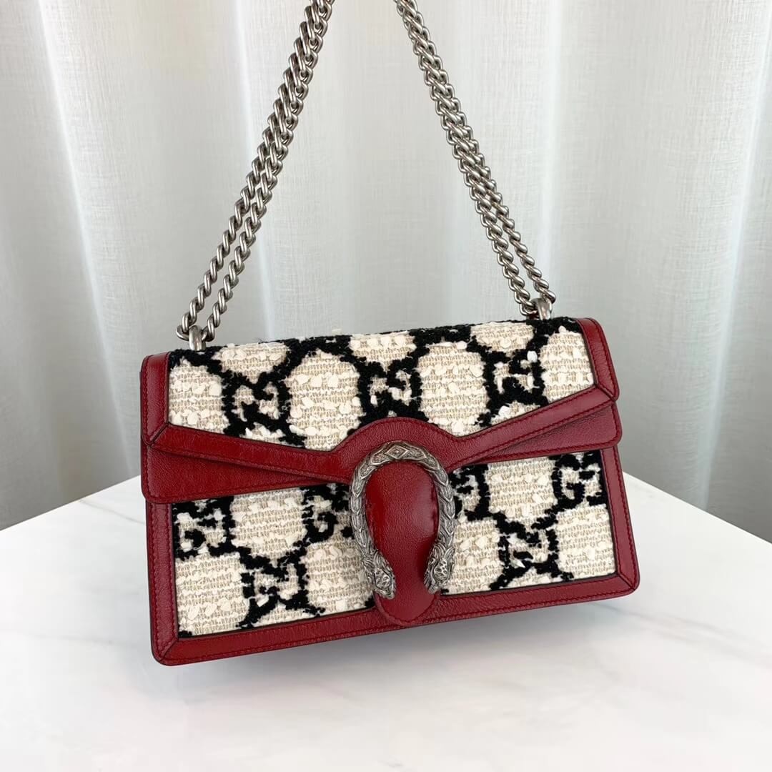 Gucci Dionysus GG Tweed Small Shoulder Bag 400249