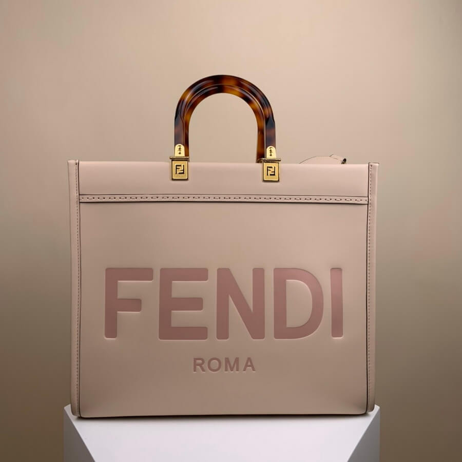 Fendi Medium Sunshine Shopper 8BH386 Light Pink