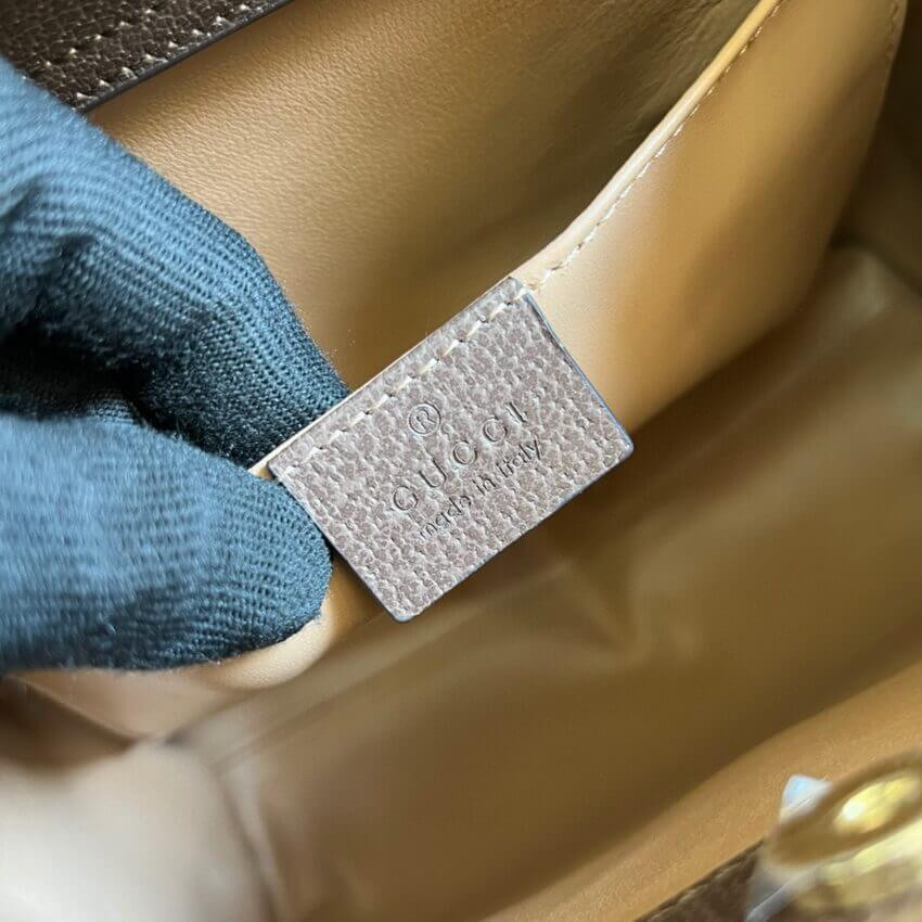 Gucci Diana Jumbo GG Small Tote Bag 660195 Brown