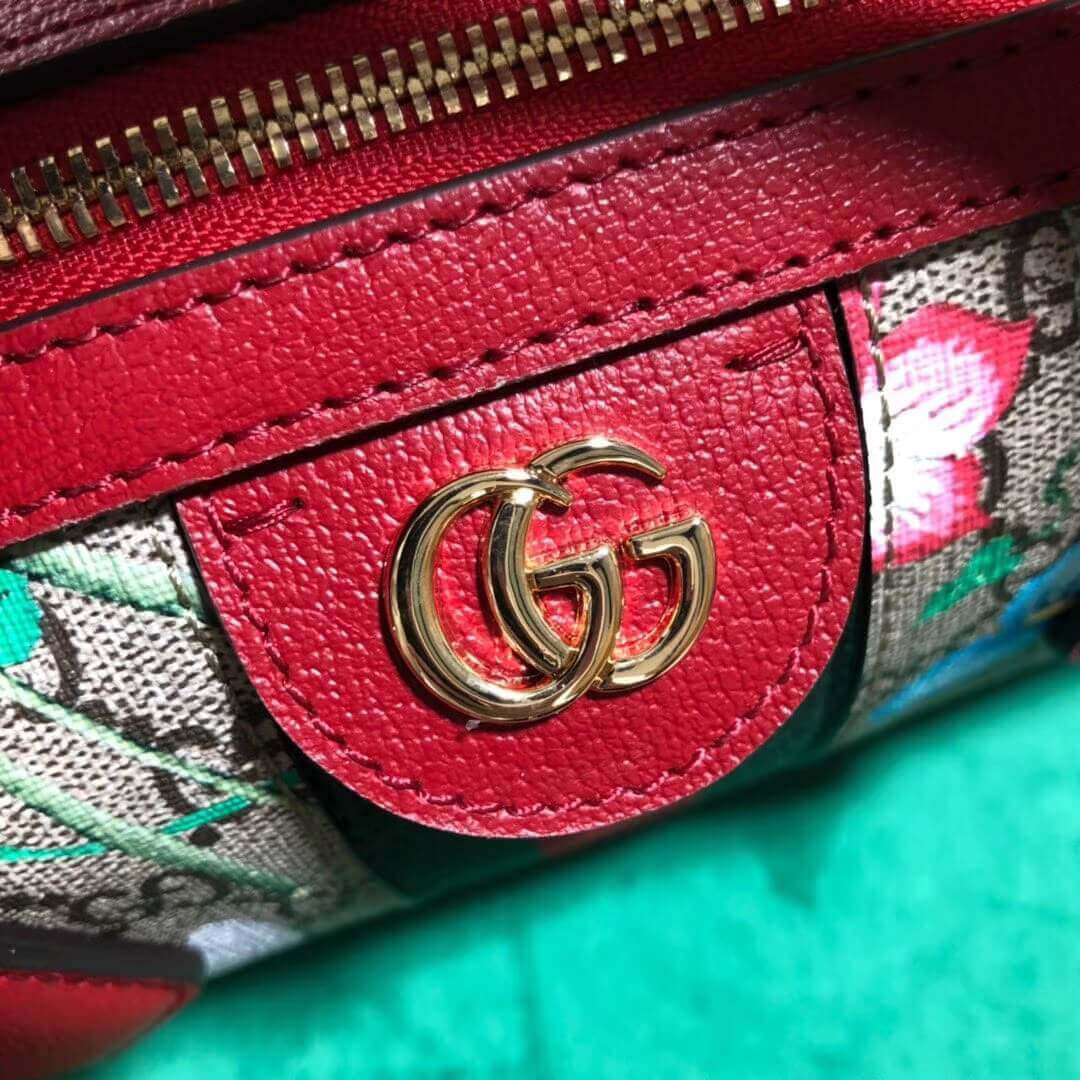 Gucci Ophidia GG Flora Medium Top Handle Bag 524532