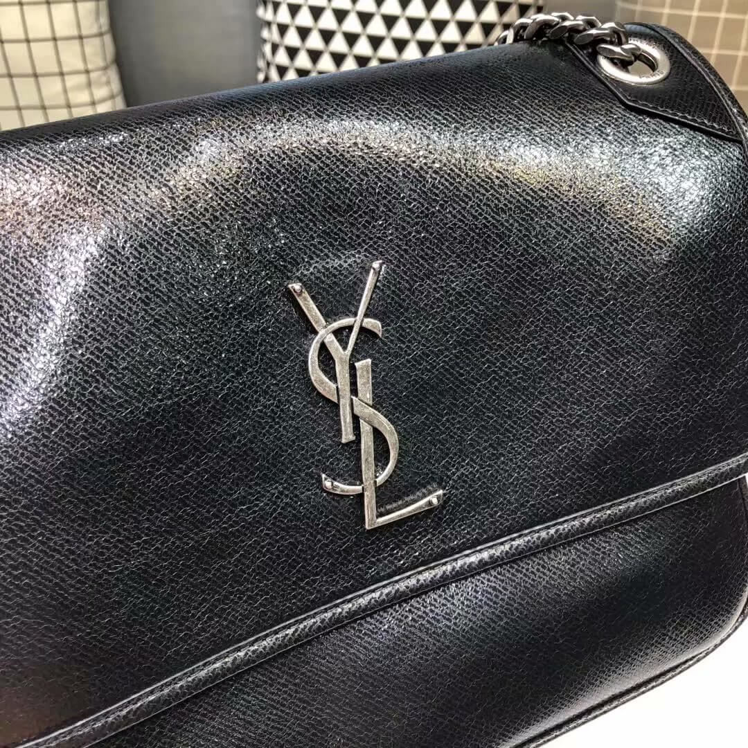 Saint Laurent Niki Baby In Metallic Leather 498894