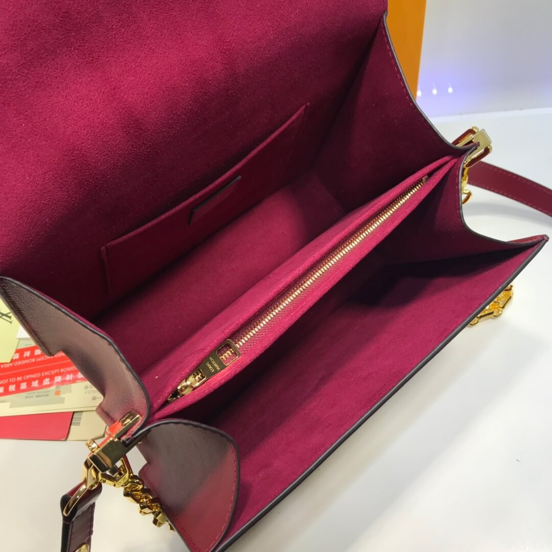 Louis Vuitton Smooth Calfskin Leather Dauphine MM M55735 M55821