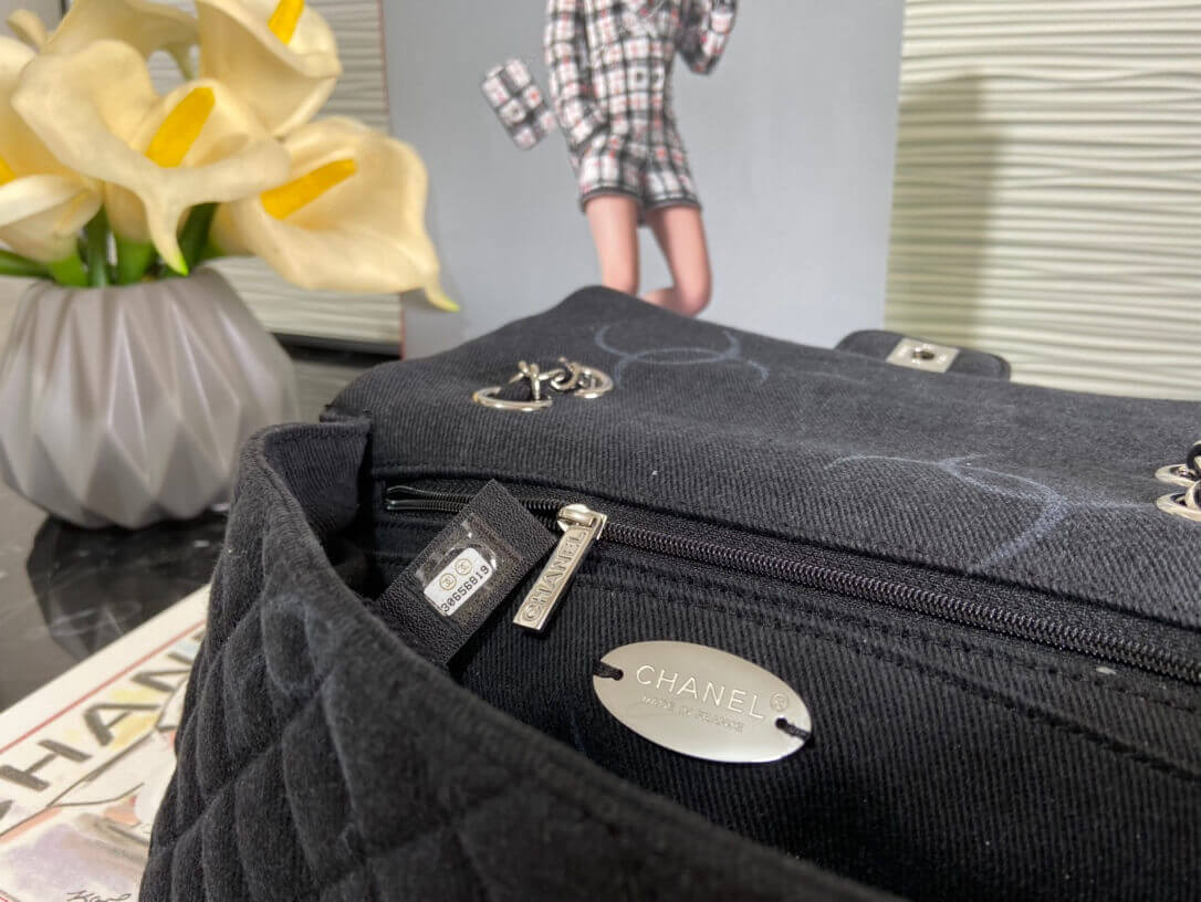 Chanel Denim Classic Flap Medium Bag AS2071