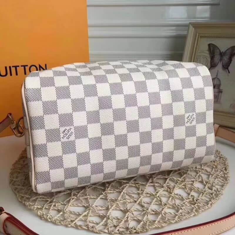 Louis Vuitton Damier Azur Canvas Speedy Bandouliere 25 N41374
