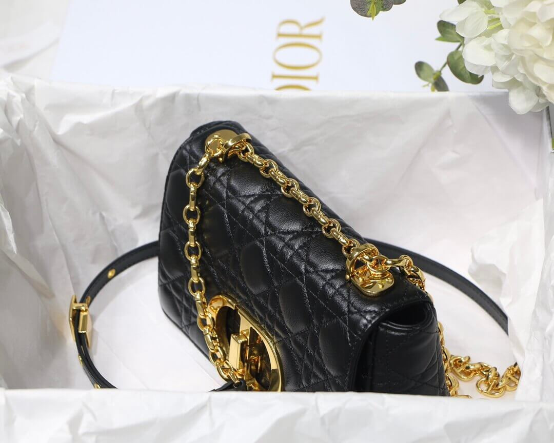 Dior Small Caro Bag in Supple Cannage Calfskin M9241