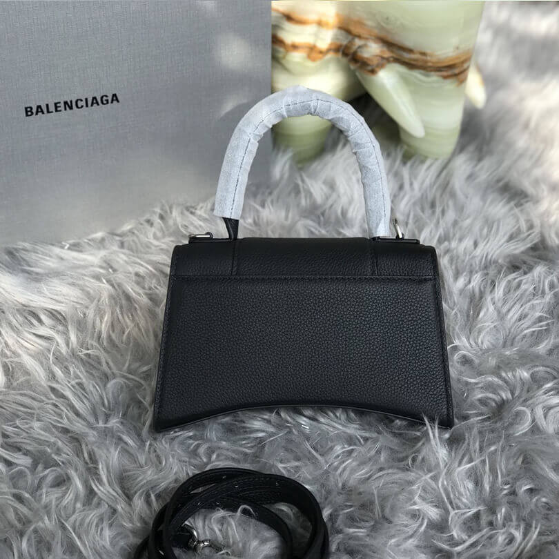 Balenciaga Hourglass XS Textured-Leather Tote