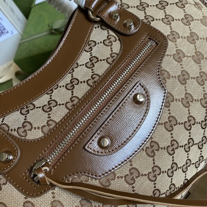 Gucci x Balenciaga GG Canvas City Bag 38cm 658597