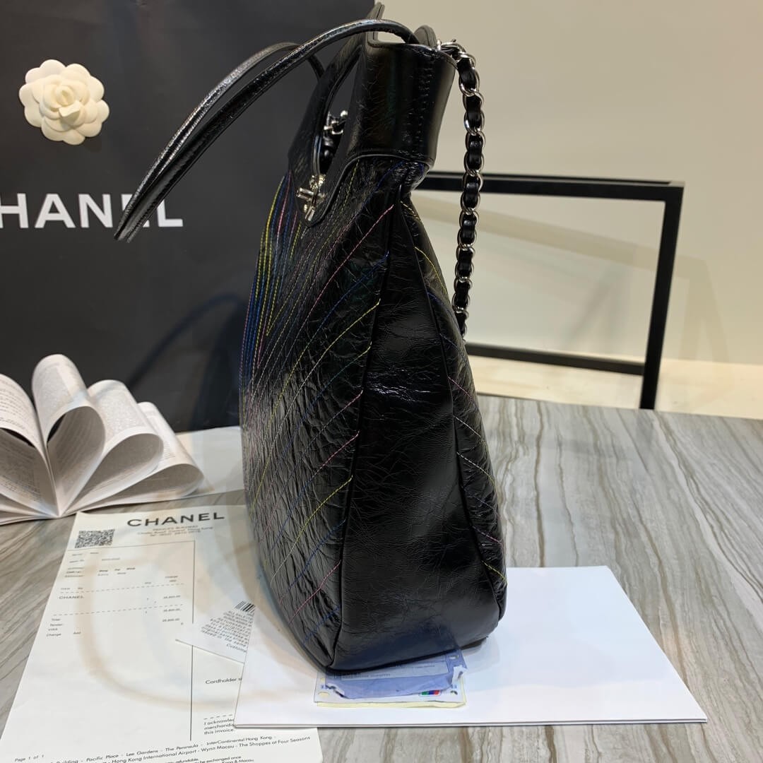 Chanel Crumpled Calfskin Chanel 31 Shopping Bag 0091