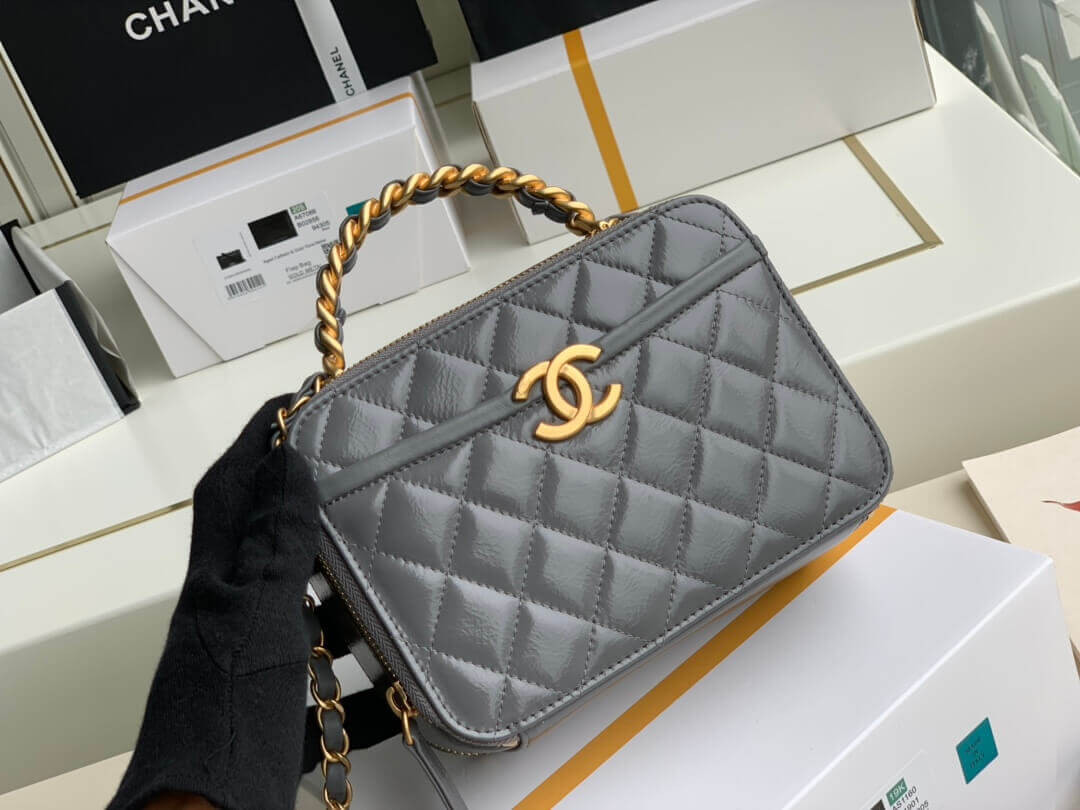 Chanel Lambskin Vanity Case AS2179