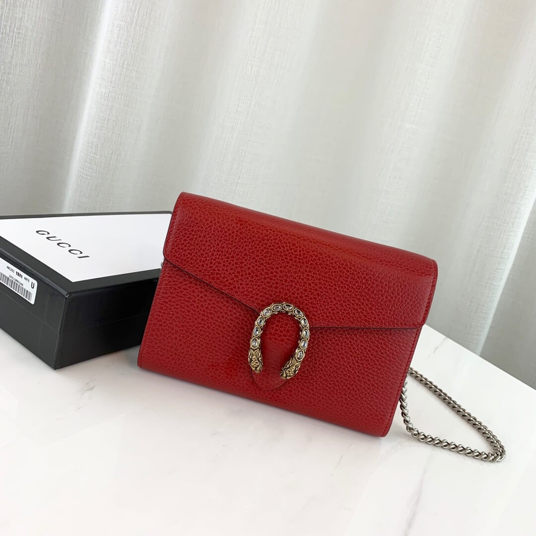 Gucci Dionysus Leather Mini Chain Bag 401231