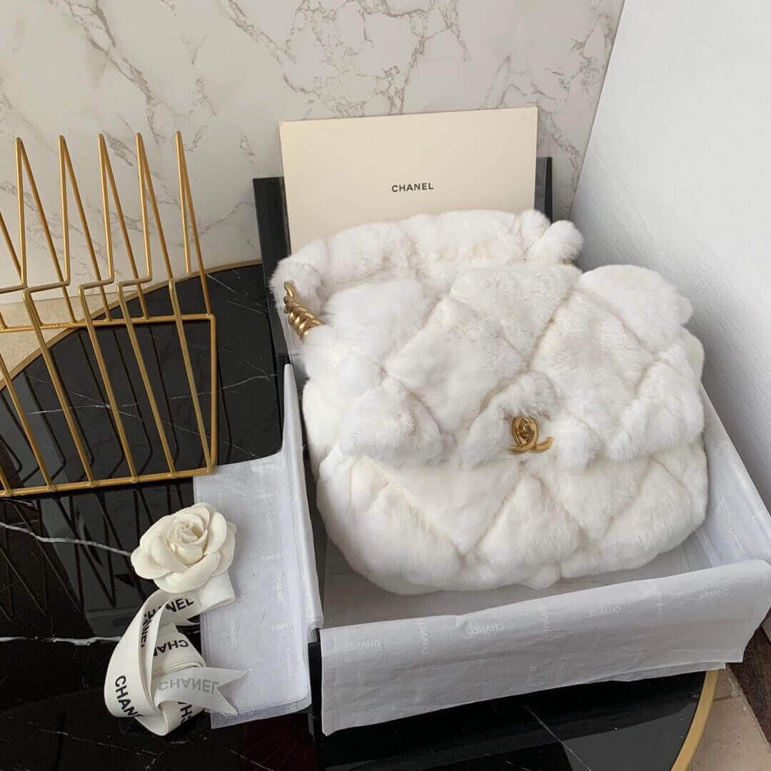 Chanel Shearling Lambskin Flap Bag AS2240