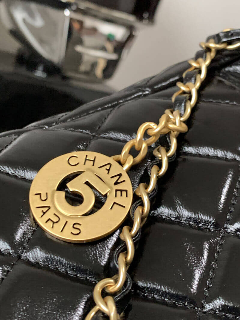 Chanel Hobo Bag in Shiny Crumpled Calfskin AS3690