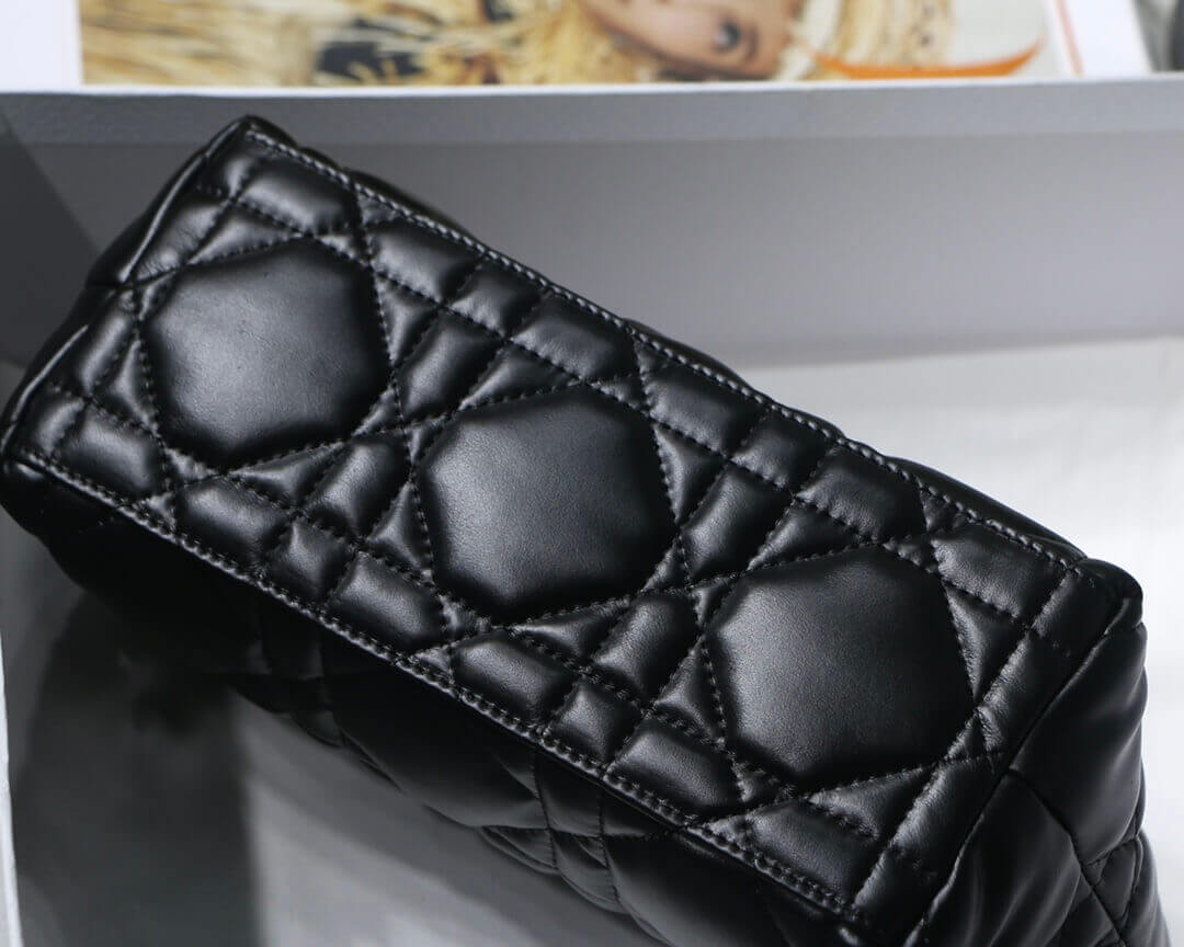 Christian Dior Medium Diortravel Nomad Pouch in Macrocannage Calfskin S5554