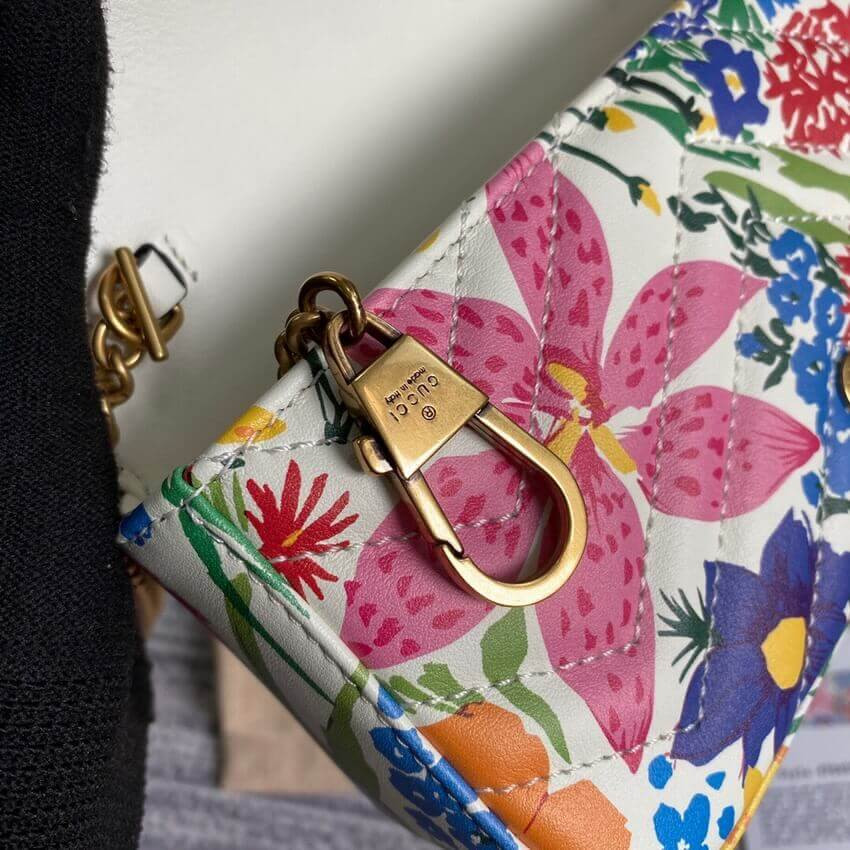 Gucci Ken Scott Print GG Marmont Super Mini Bag 476433