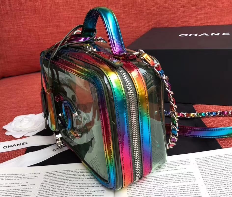 Chanel Vanity Case In Multicolour PVC A93343