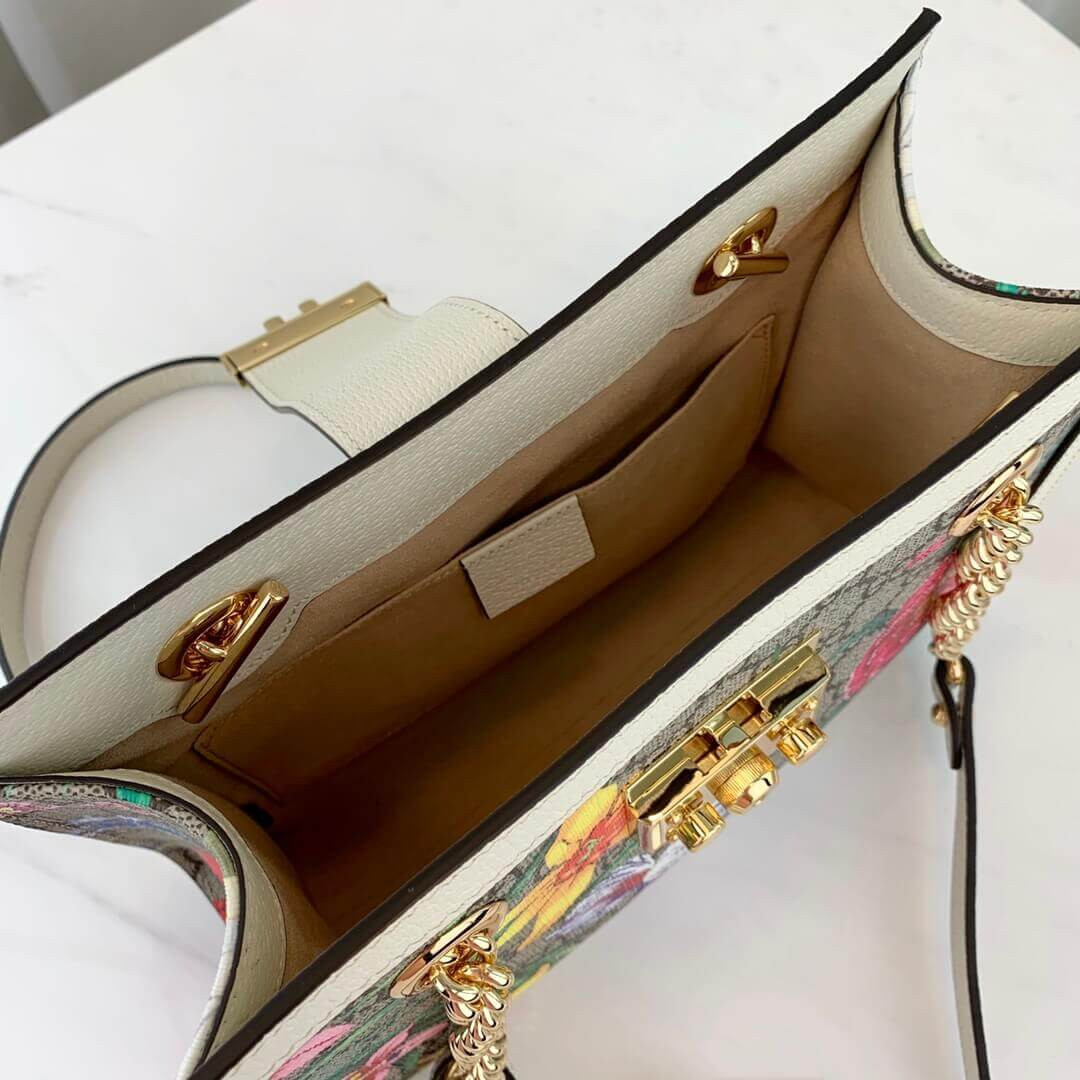 Gucci Padlock GG Flora Small Shoulder Bag 498156