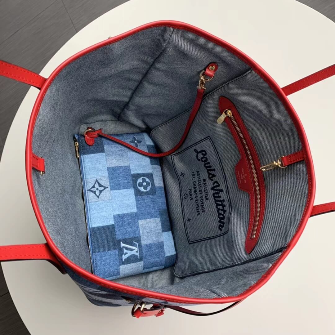 Louis Vuitton Monogram Denim Canvas Neverfull MM M44981