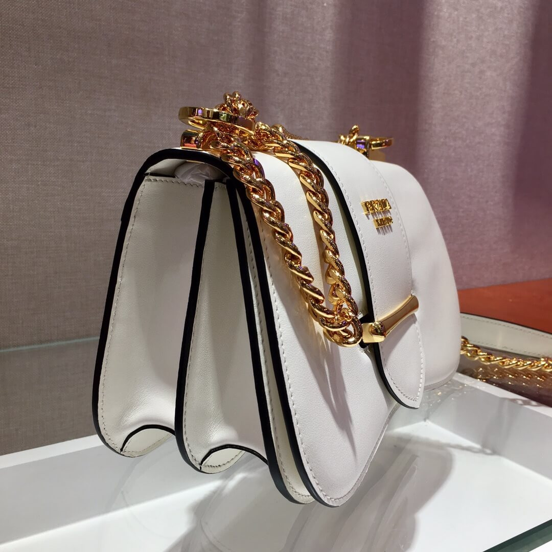 Prada Sidonie Leather Shoulder Bag 1BD184