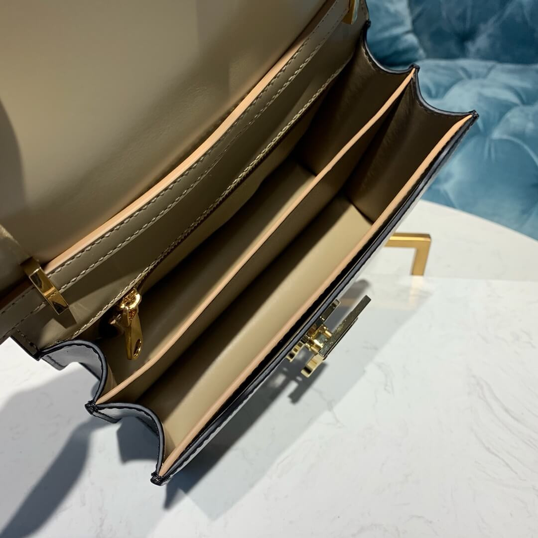 Burberry Small Two-tone Leather TB Bag 80134501