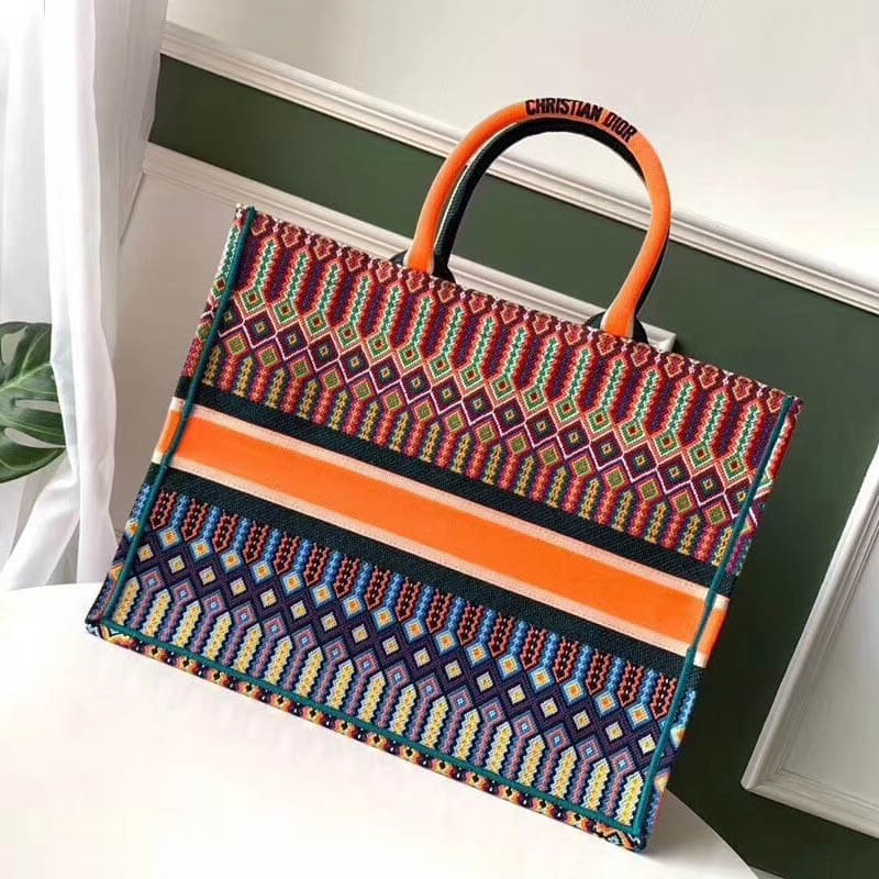 Christian Dior Book Tote Bag M1286 Orange