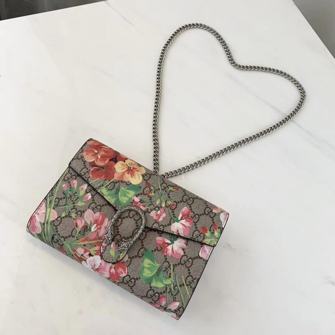 Gucci Dionysus Blooms Print Mini Chain Bag 401231