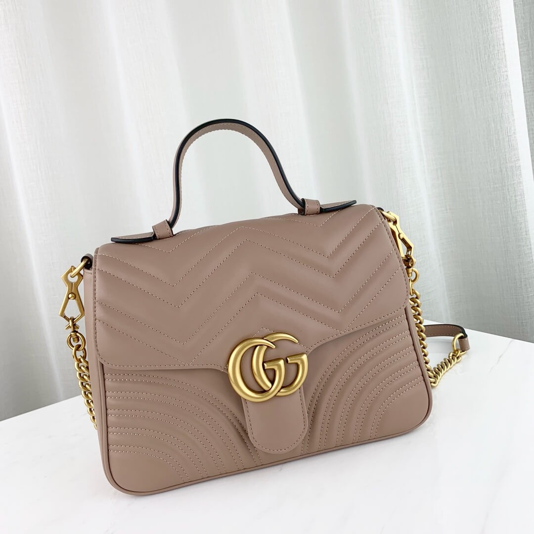 Gucci GG Marmont Matelasse Top Handle Bag 498110