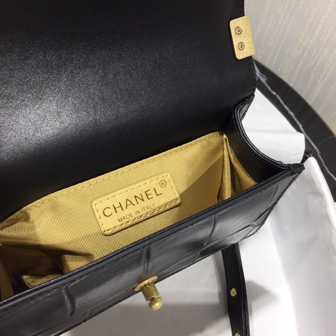 Chanel Small Boy Chanel Handbag A67085 Gold