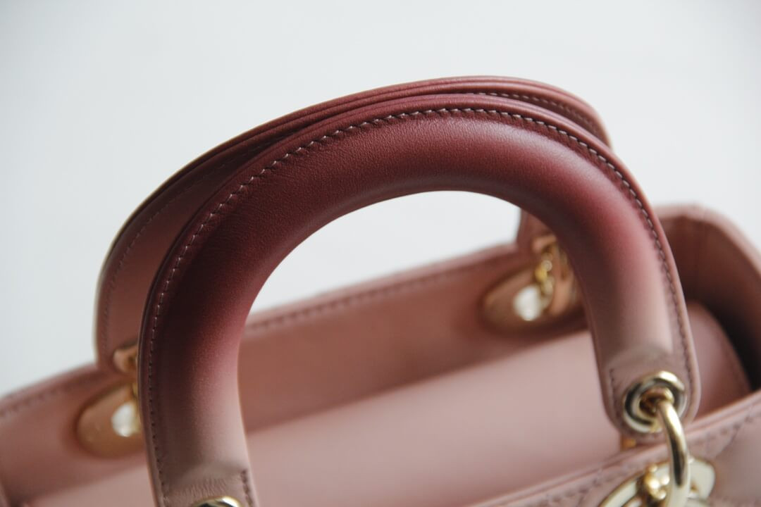 Lady Dior My ABCDior Bag in Pink Gradient Cannage Lambskin M0538