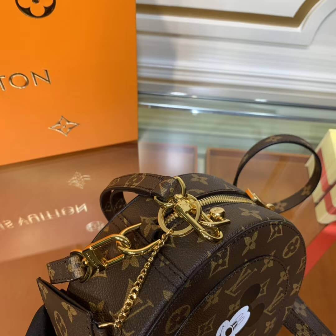 Louis Vuitton Monogram Mickey Print Round Bag M49986