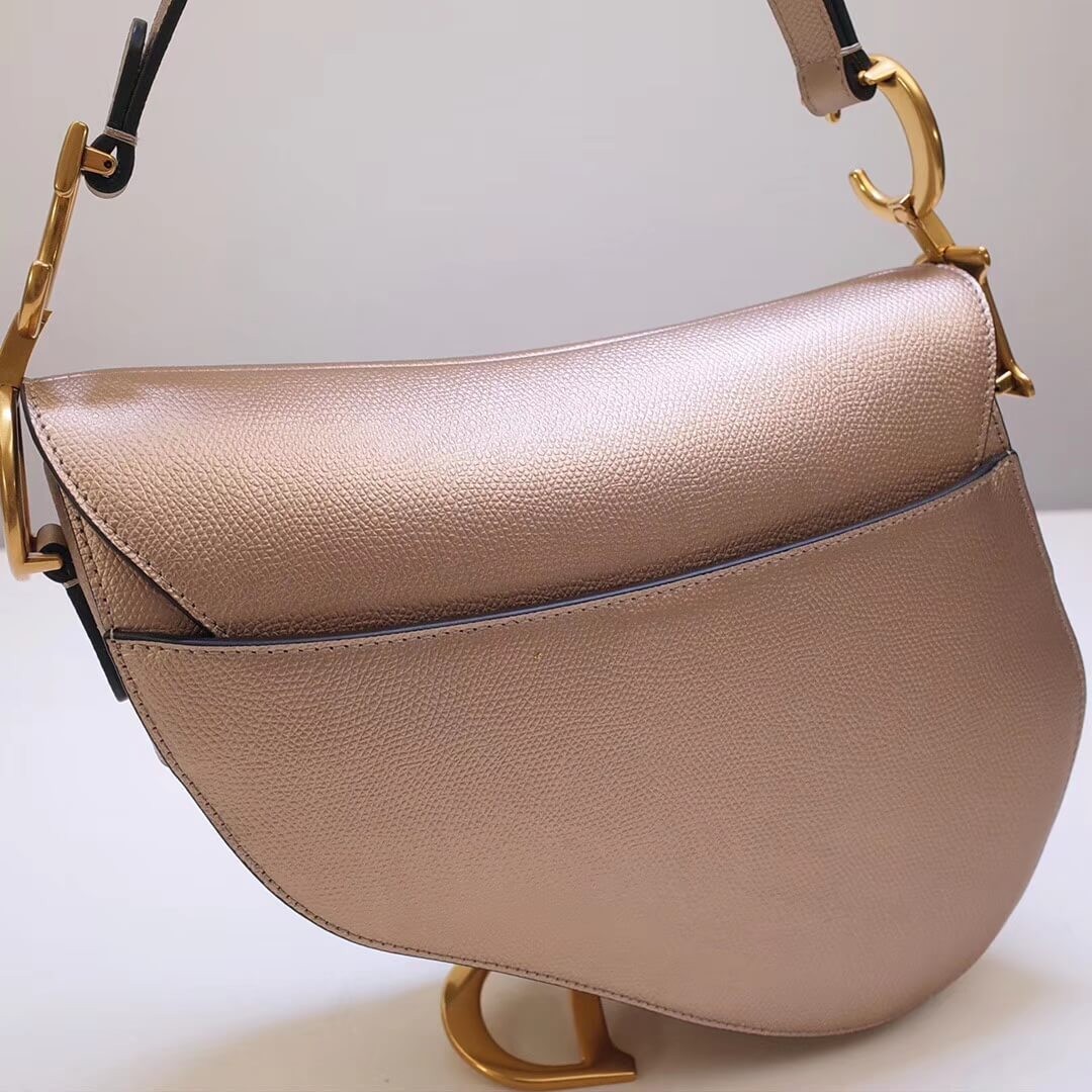 Christian Dior Grained Calfskin Saddle Bag M0446