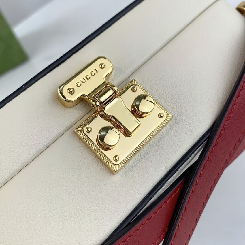 Gucci Interlocking G Mini Bag in White Leather 658230