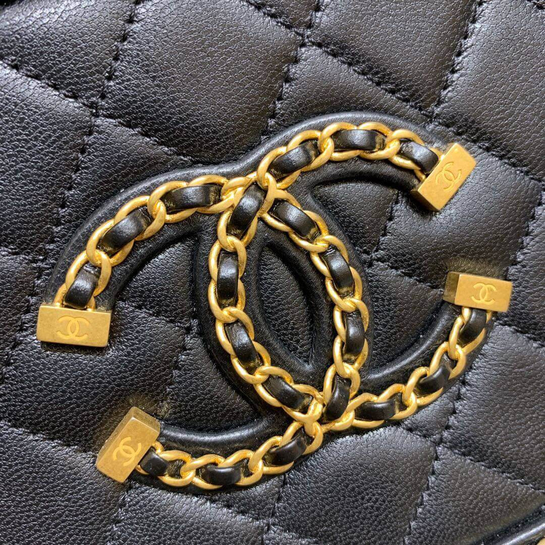 Chanel Chain Around CC Filigree Small Vanity Bag AS1785