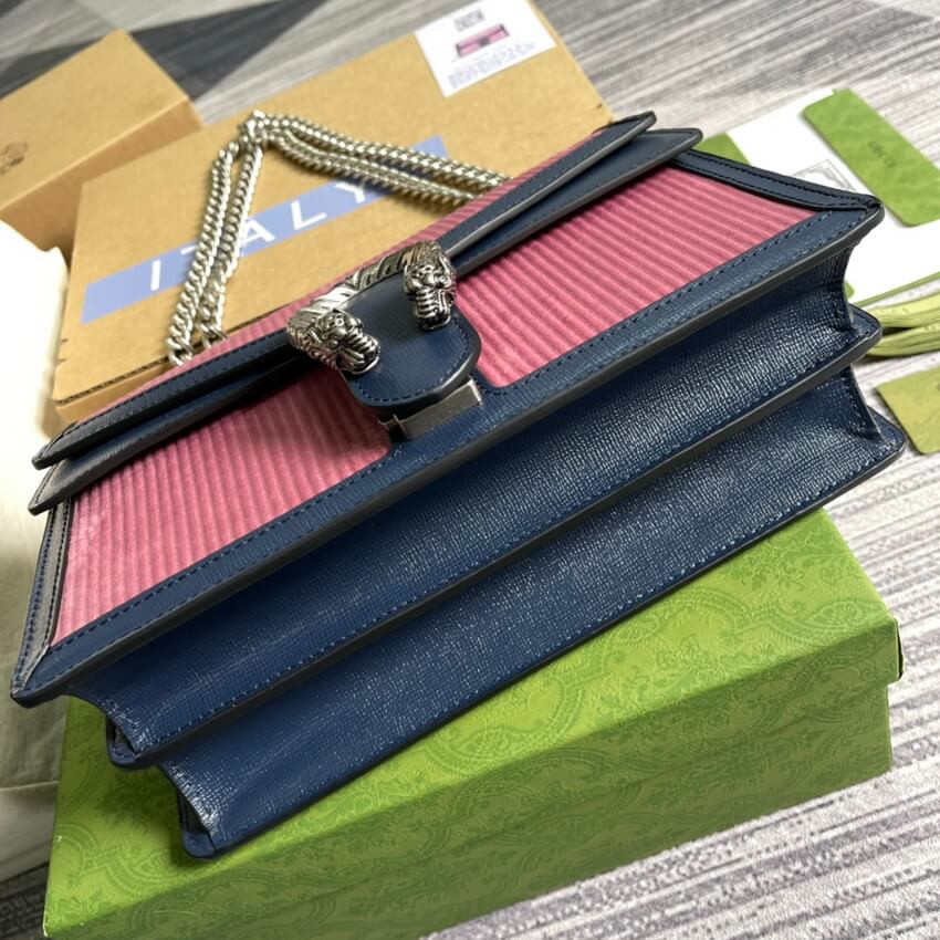 Gucci Dionysus Small Shoulder Bag 400249 Pink Corduroy