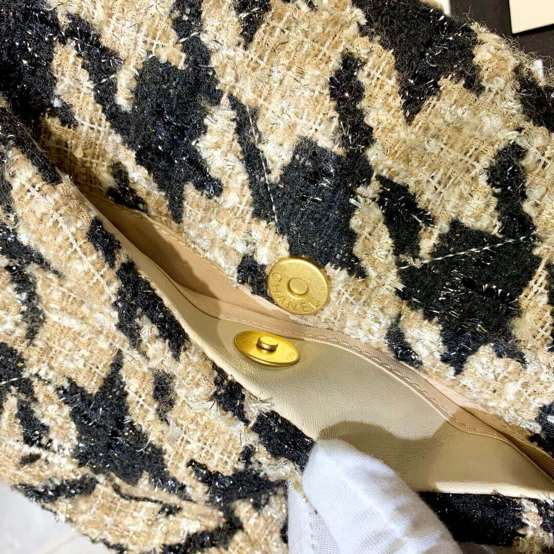 Chanel 19 Tweed Maxi Flap Bag AS1160