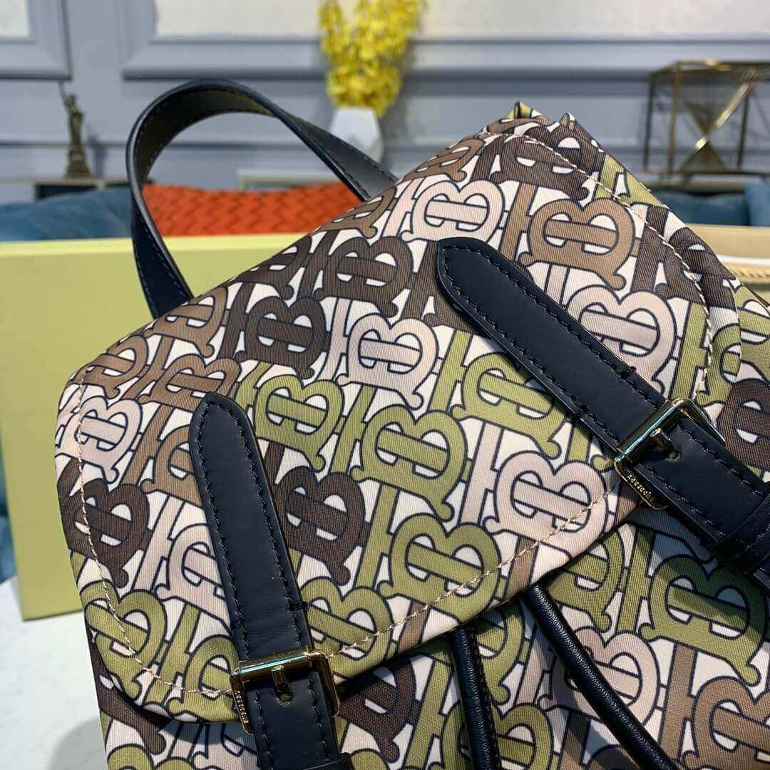 Burberry The Medium Rucksack in Monogram Print Nylon 80118051